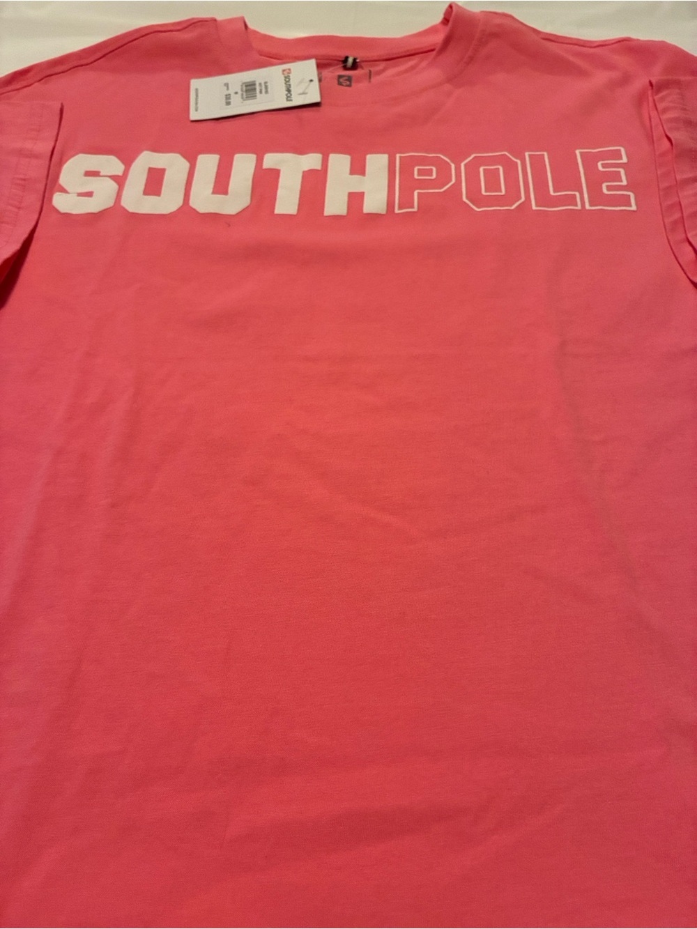 South Pole Hot Pink Short Sleeve Tee with White Chest Logo